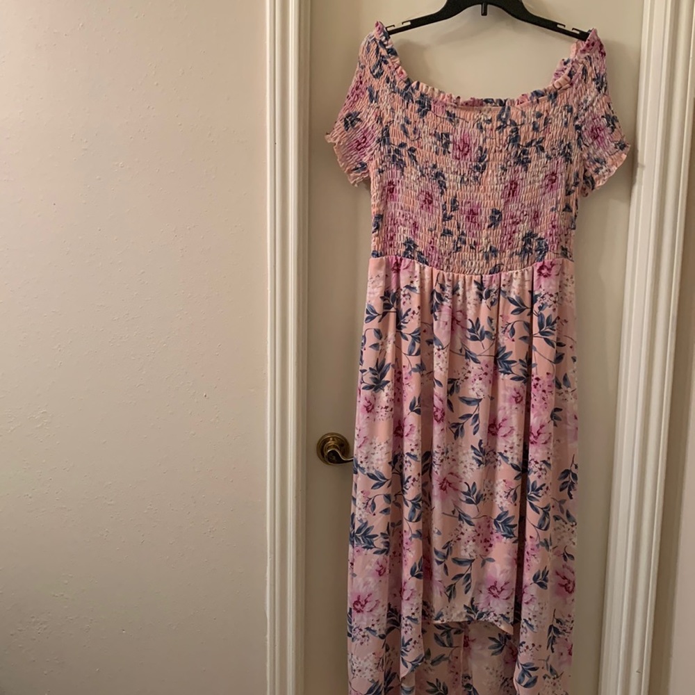 Charming Charlie Floral High Low Dress, NWT